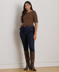 Жіноча футболка Ralph Lauren 1159854580 (Синій/Коричневий XS)