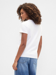 Женская футболка GAP с принтом 1159854715 (Белый S)
