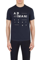 Футболка Armani Exchange с логотипом 1159854754 (Синий XXL)
