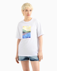 Жіноча футболка Armani Exchange з малюнком 1159854782 (Білий XS)