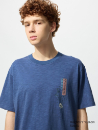 Футболка UNIQLO с принтом 1159854886 (Синий XS)