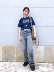 Футболка Hello Kitty 50th Anniversary UNIQLO 1159854984 (Синій XS)