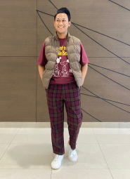 Футболка PEANUTS UT UNIQLO с принтом 1159854991 (Бордовый XS)