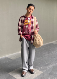 Футболка PEANUTS UT UNIQLO с принтом 1159854991 (Бордовый XS)