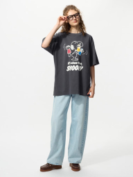 Футболка PEANUTS UT UNIQLO з принтом 1159854997 (Сірий M)