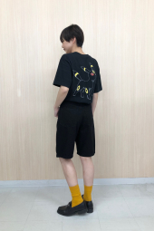 Футболка Pokémon Sketch UNIQLO із принтом ззаду 1159855009 (Чорний M)