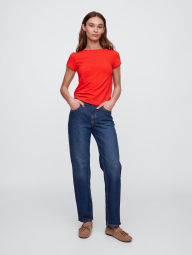 Женская футболка GAP с вырезом на спинке 1159855010 (Красный S)