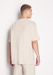 Футболка Armani Exchange з логотипом 1159855022 (Бежевий S)