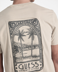Мужская футболка Guess 1159855027 (Бежевый L)