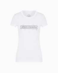 Женская футболка Armani Exchange с логотипом 1159855039 (Белый L)