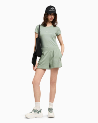 Жіноча футболка Armani Exchange зі стразами 1159855052 (Зелений S)