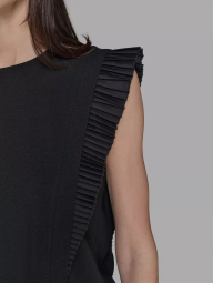 Жіноча футболка Karl Lagerfeld Paris з рукавами-крильцями 1159855135 (Чорний XL)