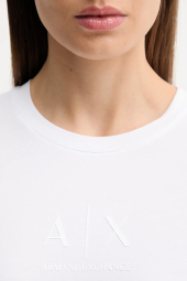 Женская футболка Armani Exchange с логотипом 1159855185 (Белый XXL)