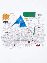 Футболка Jean-Michel Basquiat UNIQLO з принтом 1159855190 (Білий XL)