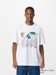 Футболка Jean-Michel Basquiat UNIQLO з принтом 1159855190 (Білий XL)