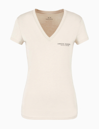 Жіноча футболка Armani Exchange з логотипом 1159855238 (Бежевий XXL)
