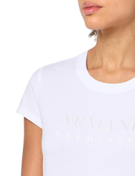 Жіноча футболка Armani Exchange з логотипом 1159855347 (Білий S)