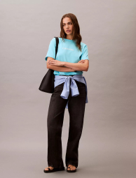 Женская футболка Calvin Klein с логотипом 1159855441 (Голубой L)