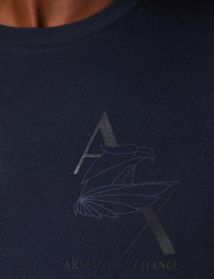 Чоловічі футболки з логотипом Armani Exchange 1159855452 (Синій S)