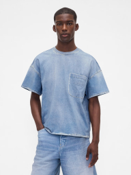 Джинсовая футболка GAP 1159855475 (Синий XXS/XS)