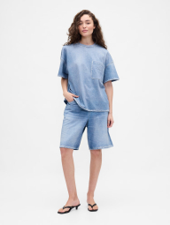 Джинсова футболка GAP 1159855475 (Синій XXS/XS)