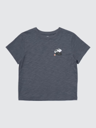 Футболка UNIQLO с принтом Wagara Animals 1159855517 (Серый XS)