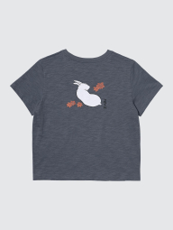 Футболка UNIQLO с принтом Wagara Animals 1159855517 (Серый XS)