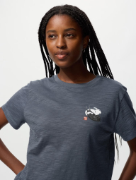 Футболка UNIQLO с принтом Wagara Animals 1159855517 (Серый XS)