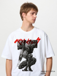 Футболка UNIQLO з принтом MANGA BERSERK 1159855530 (Білий XS)