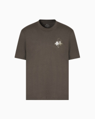 Мужская футболка Armani Exchange с вышивкой 1159855544 (Зеленый XL)