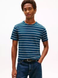 Мужская футболка Tommy Hilfiger 1159855603 (Синий/Серый XL)