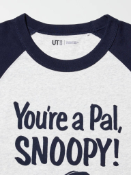 Футболка PEANUTS UT UNIQLO с принтом 1159855607 (Серый L)