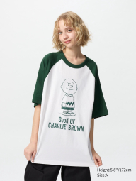 Футболка PEANUTS UT UNIQLO с принтом 1159855611 (Белый S)