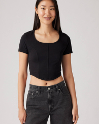 Жіноча укорочена футболка Levi's 1159855632 (Чорний L)