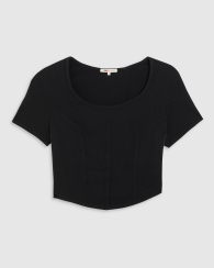 Жіноча укорочена футболка Levi's 1159855632 (Чорний L)