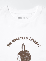 Футболка с принтом Labubu POP MART UT UNIQLO 1159855708 (Белый XXL)