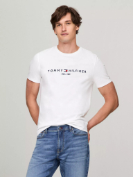 Мужская футболка Tommy Hilfiger с логотипом 1159855790 (Молочный XXL)
