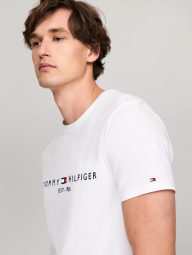 Мужская футболка Tommy Hilfiger с логотипом 1159855790 (Молочный XXL)