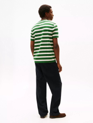 Мужская футболка Tommy Hilfiger в полоску 1159855820 (Зеленый XL)