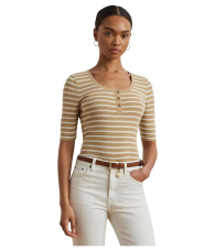 Женская футболка Ralph Lauren 1159855840 (Белый/Бежевый XL)