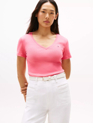 Футболка женская Tommy Hilfiger с логотипом 1159856082 (Розовый XS)