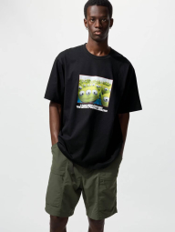 Футболка UNIQLO TOY STORY UT с принтом 1159856226 (Черный L)