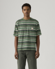 Футболка мужская Levi's с карманом 1159856281 (Белый/Зеленый M)