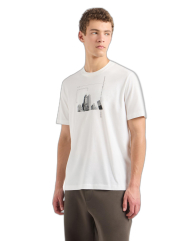 Мужская футболка Armani Exchange с принтом 1159856406 (Белый XXL)