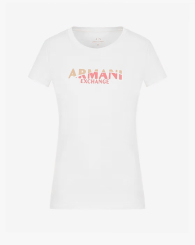 Жіноча футболка Armani Exchange з принтом 1159856475 (Білий L)