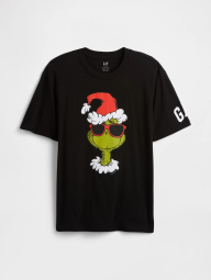 Мужская футболка GAP с принтом 1159856562 (Черный XXL)