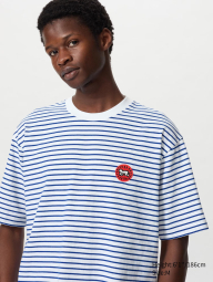 Футболка Keith Haring UNIQLO в полоску 1159856579 (Синий/Белый XXL)