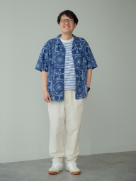 Футболка Keith Haring UNIQLO в полоску 1159856579 (Синий/Белый XXL)