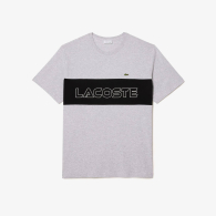 Мужская футболка Lacoste с логотипом 1159856698 (Серый XXL)