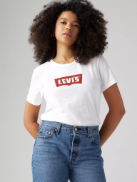 Женская футболка Levi's с логотипом 1159856798 (Белый XS)
